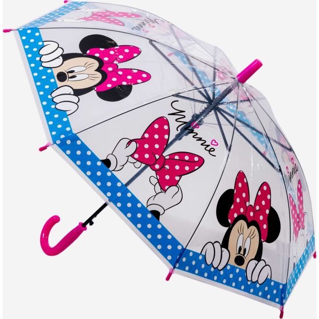 Umbrela copii POE semiautomata Minnie Pink Bow, diametru 74 cm EPLUSM EPMDISMF52509397W BBJEPMDISMF52509397W _Initiala