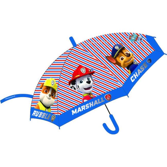 Umbrela copii POE semiautomata Paw Patrol Chase, Rubble, Marshall, diametru 74 cm EPLUSM EPMPAW52501443 BBJEPMPAW52501443_Albastru