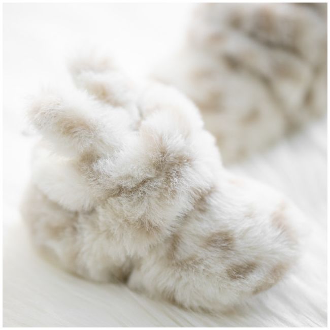 Botosei albi din blanita - Animal print LIZY1703-bo6