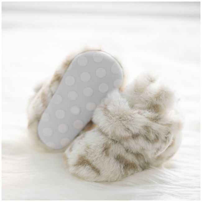 Botosei albi din blanita - Animal print LIZY1703-bo6