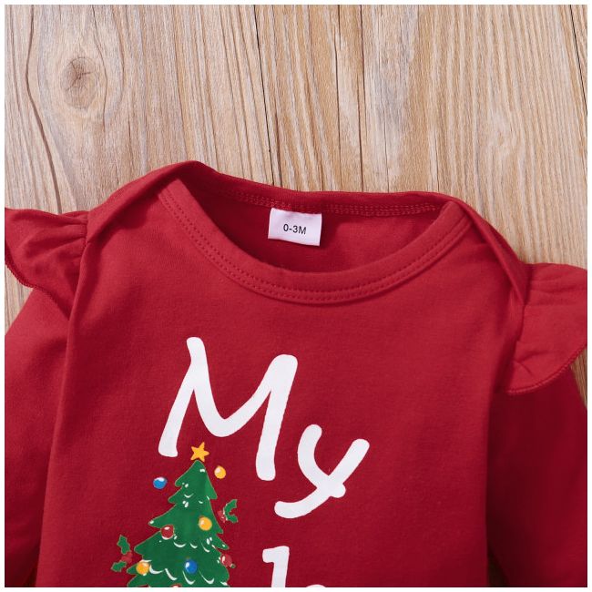 Costumas din 4 piese pentru bebelusi - First Chrismas MBMer17