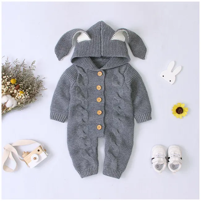 Salopeta crosetata pentru bebelusi - Bunny AD914-1-DE6