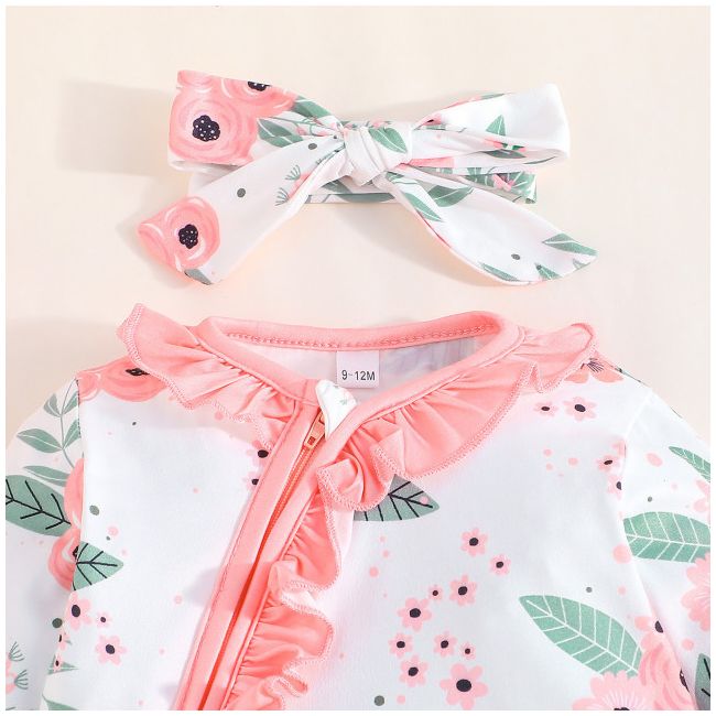Salopeta pentru bebelusi - Rose flowers LI837-de2