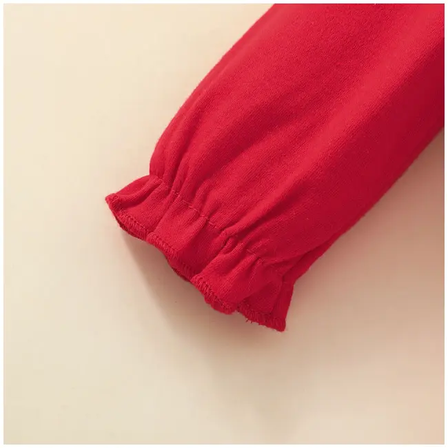 Salopeta rosie cu boneta pentru bebelusi AD839-de2