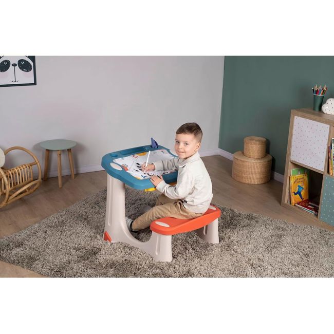 Banca scolara smoby magical desk cu accesorii hubs7600420224