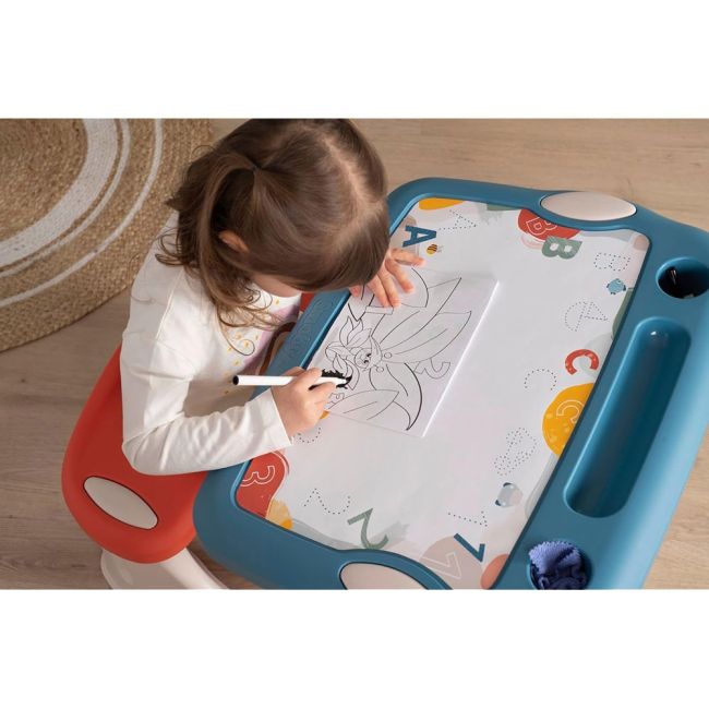 Banca scolara smoby magical desk cu accesorii hubs7600420224