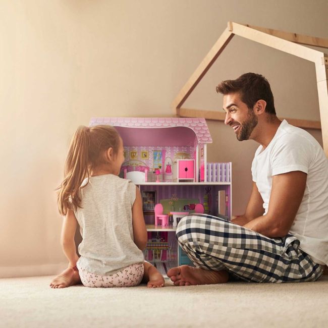 Casa de Papusi cu 3 Nivele si o Inaltime de 70 cm Kruzzel MY18187 BBJMY18187_Initiala