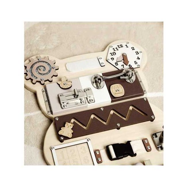 Placa Senzoriala cu 14 Activitati in 1 - Model Ursulet Kruzzel MY18186 BBJMY18186_Initiala