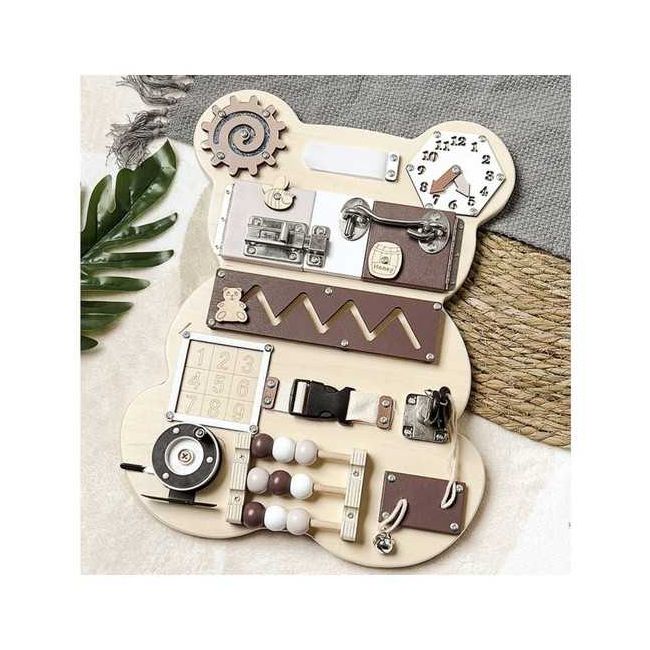Placa Senzoriala cu 14 Activitati in 1 - Model Ursulet Kruzzel MY18186 BBJMY18186_Initiala