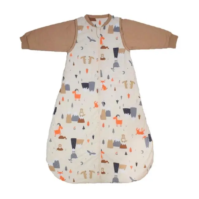 Sac de dormit cu maneca lunga detasabila Mountain Animals 110 cm 2.5 Tog BBXCJ773-25LS