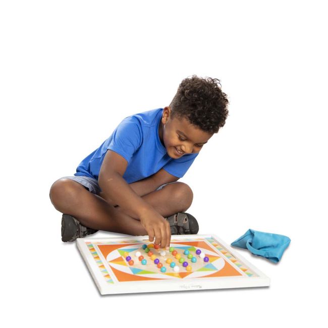 Joc de societate 2 in 1 solitaire si sah chinezesc - melissa & doug - okemd30382