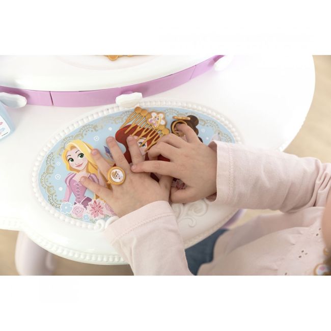 Jucarie smoby masuta de machiaj disney princess 2 in 1 roz cu accesorii hubs7600320250