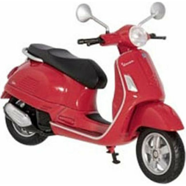 Motocicleta die-cast vespa la scara 1 la 18 - okegoki12294