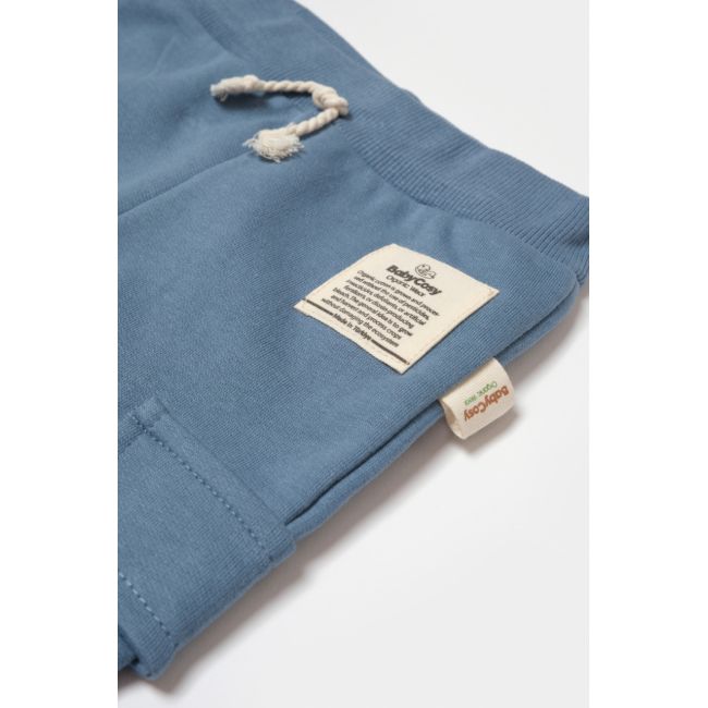 Pantaloni cu buzunare laterale, Two thread, 100%bumbac organic - Indigo, BabyCosy (Marime: 18-24 Luni) JEMBC-CSY8017-18