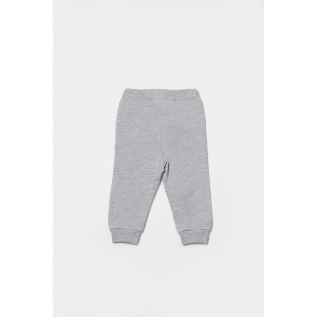 Pantaloni lungi, Two thread, 100%bumbac organic - Gri, BabyCosy (Marime: 12-18 Luni) JEMBC-CSY8020-12