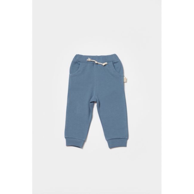 Pantaloni lungi, Two thread, 100%bumbac organic - Indigo, BabyCosy (Marime: 18-24 Luni) JEMBC-CSY8021-18