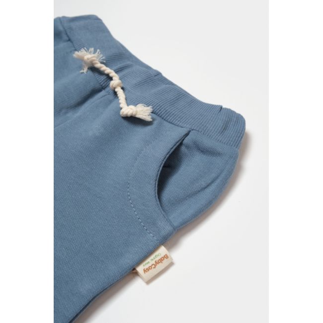 Pantaloni lungi, Two thread, 100%bumbac organic - Indigo, BabyCosy (Marime: 18-24 Luni) JEMBC-CSY8021-18