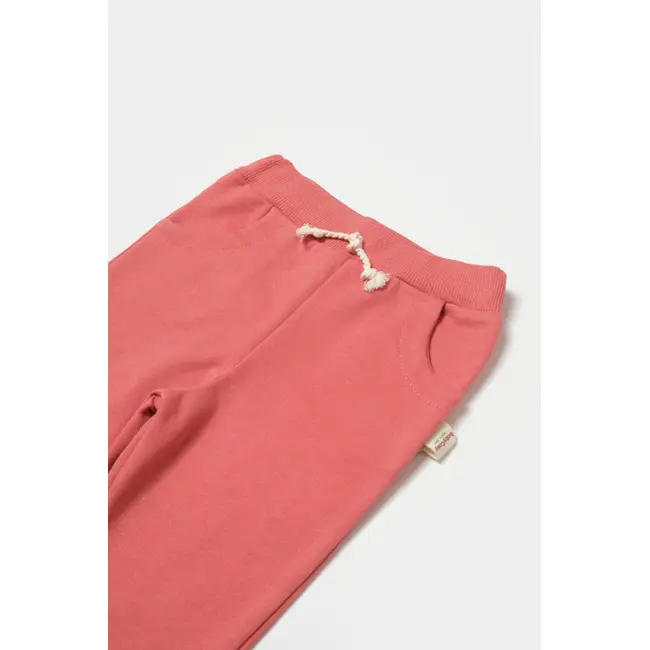 Pantaloni lungi, Two thread, 100%bumbac organic - Rose, BabyCosy (Marime: 12-18 Luni) JEMBC-CSY8022-12
