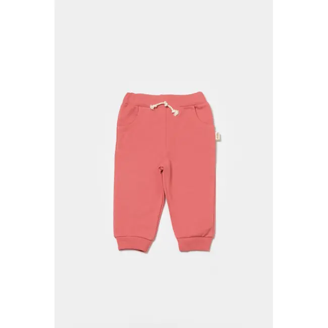 Pantaloni lungi, Two thread, 100%bumbac organic - Rose, BabyCosy (Marime: 3-6 Luni) JEMBC-CSY8022-3