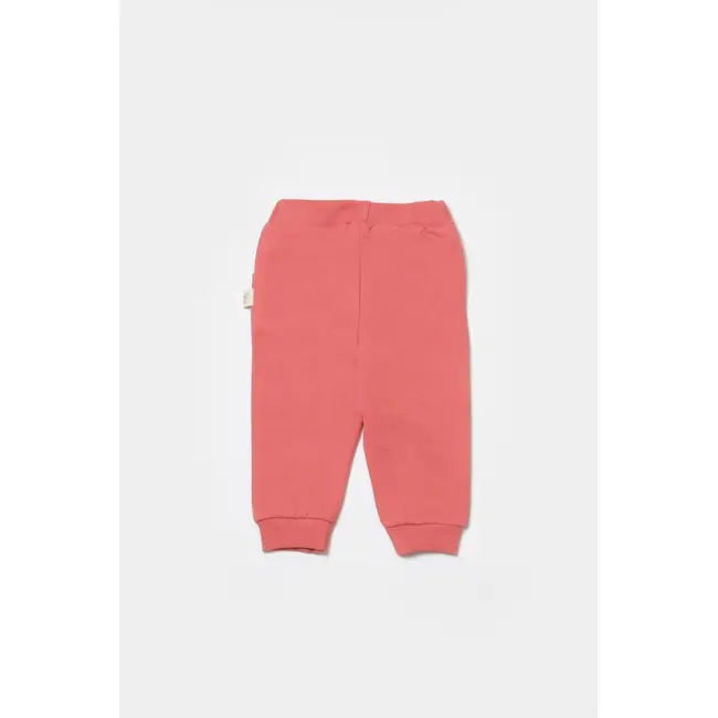 Pantaloni lungi, Two thread, 100%bumbac organic - Rose, BabyCosy (Marime: 3-6 Luni) JEMBC-CSY8022-3
