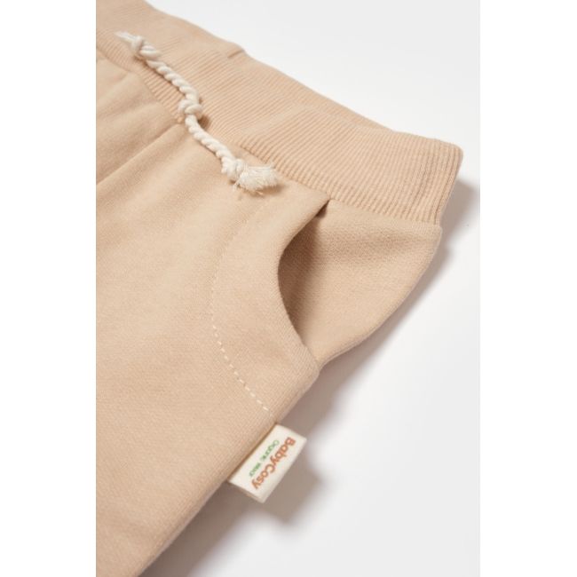 Pantaloni lungi, Two thread, 100%bumbac organic - Stone, BabyCosy (Marime: 18-24 Luni) JEMBC-CSY8023-18