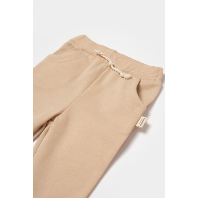 Pantaloni lungi, Two thread, 100%bumbac organic - Stone, BabyCosy (Marime: 18-24 Luni) JEMBC-CSY8023-18