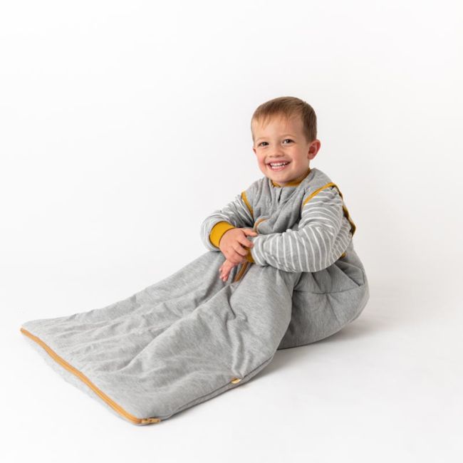 Sac de dormit cu maneca lunga detasabila Gray Mottled Stripes 150 cm 2.5 Tog BBXCJ995-25LS