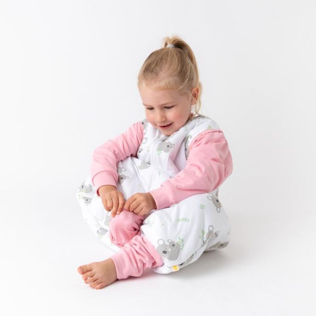 Sac de dormit cu picioruse si maneca lunga detasabila Koala bear 110 cm + manseta 2.5 Tog BBXCJ534-25FSN