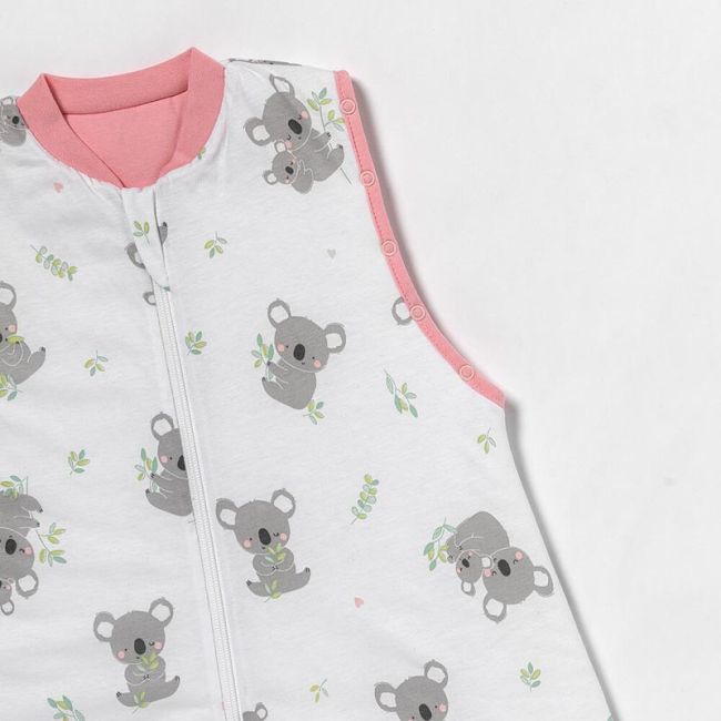Sac de dormit cu picioruse si maneca lunga detasabila Koala bear 110 cm + manseta 2.5 Tog BBXCJ534-25FSN