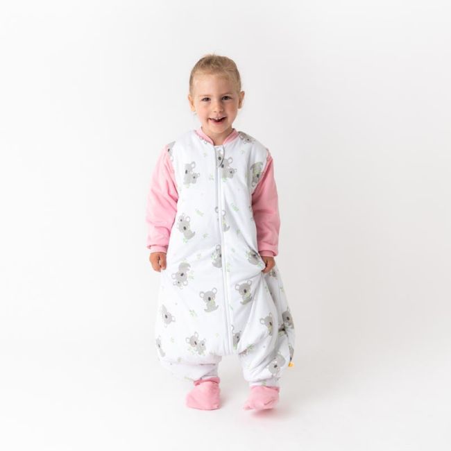 Sac de dormit cu picioruse si maneca lunga detasabila Koala bear 110 cm + manseta 2.5 Tog BBXCJ534-25FSN