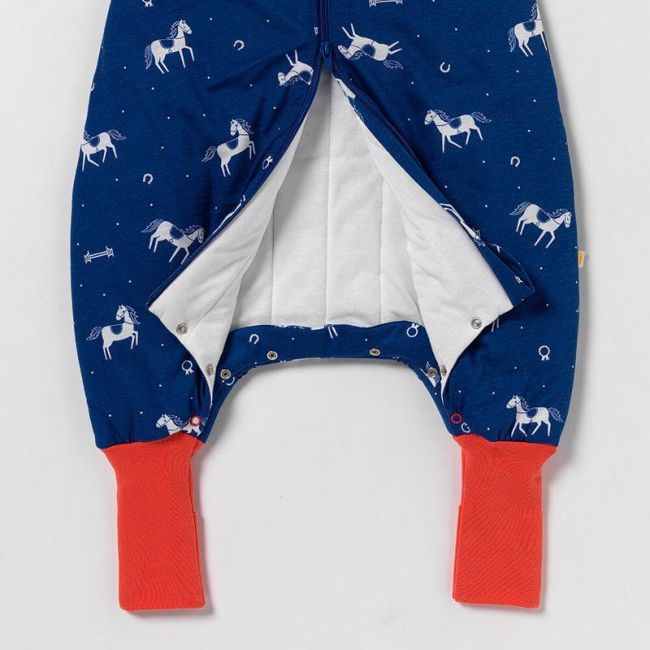 Sac de dormit cu picioruse si talpa antiderapanta Horses 70 cm + manseta 1.0 Tog BBXCJ750-10FN