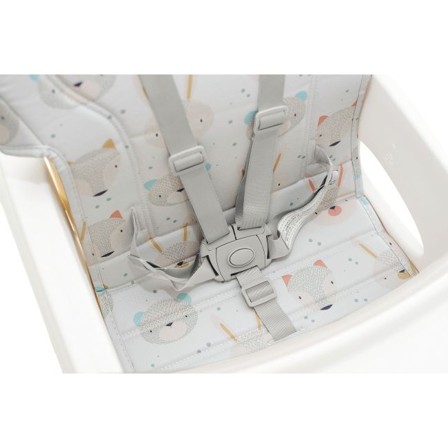 Scaun de masa 3 in1 transformabil in scaun si masuta cu placa lego olmitos  beige animals lvtkha033a