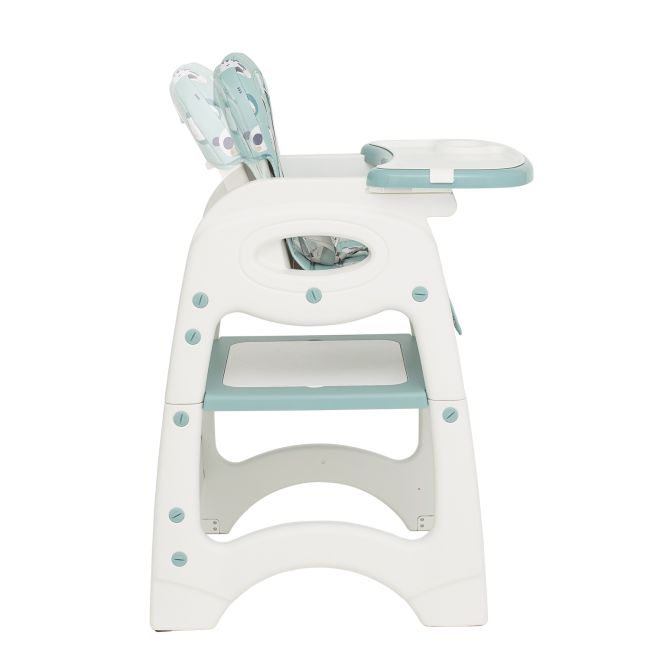 Scaun de masa 3 in1 transformabil in scaun si masuta cu placa lego olmitos blue forest lvtkha033f