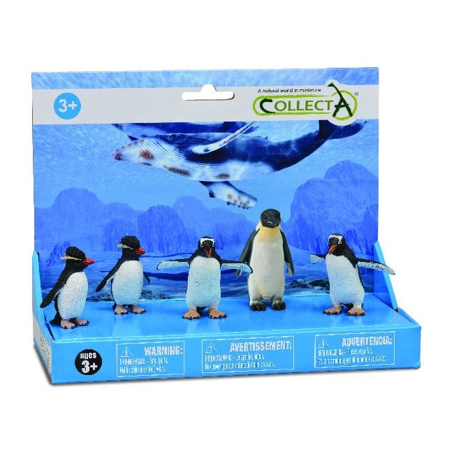 Set 5 figurine pictate manual pinguini - okecol84061lpp