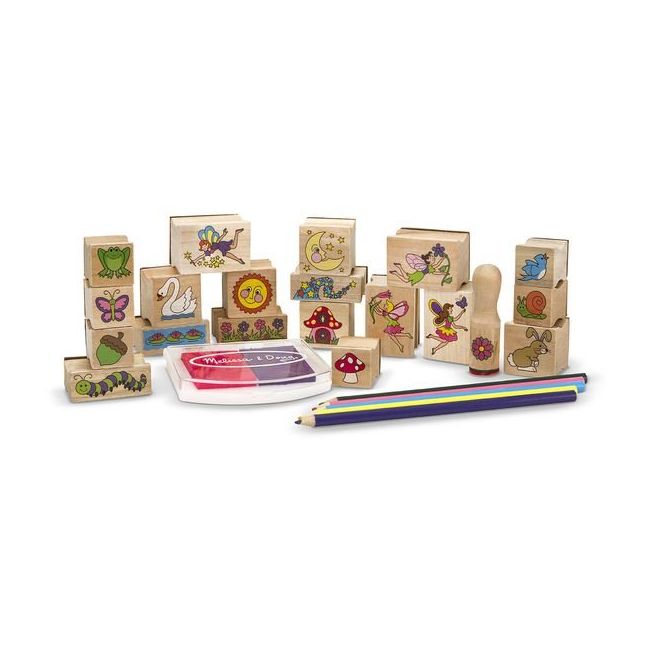 Set de stampile gradina zanelor - melissa & doug - okemd2424