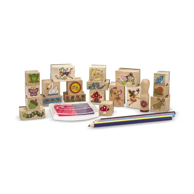 Set de stampile gradina zanelor - melissa & doug - okemd2424