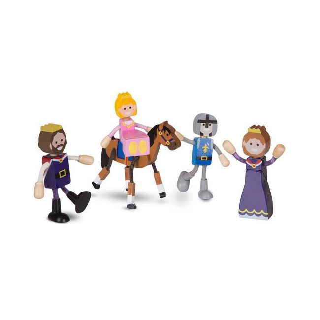 Set figurine flexibile familia regala - melissa & doug - okemd2473