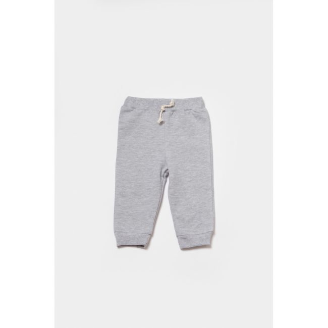 Set hanorac cu gluga si pantaloni, Two thread, 100%bumbac organic - Gri, BabyCosy (Marime: 18-24 Luni) JEMBC-CSY8000-18
