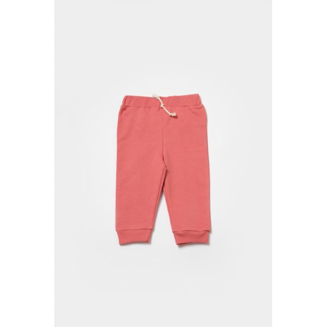 Set hanorac cu gluga si pantaloni, Two thread, 100%bumbac organic - Rose, BabyCosy (Marime: 12-18 Luni) JEMBC-CSY8002-12