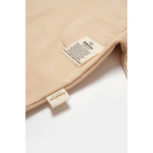 Set hanorac cu gluga si pantaloni, Two thread, 100%bumbac organic - Stone, BabyCosy (Marime: 9-12 luni) JEMBC-CSY8003-9