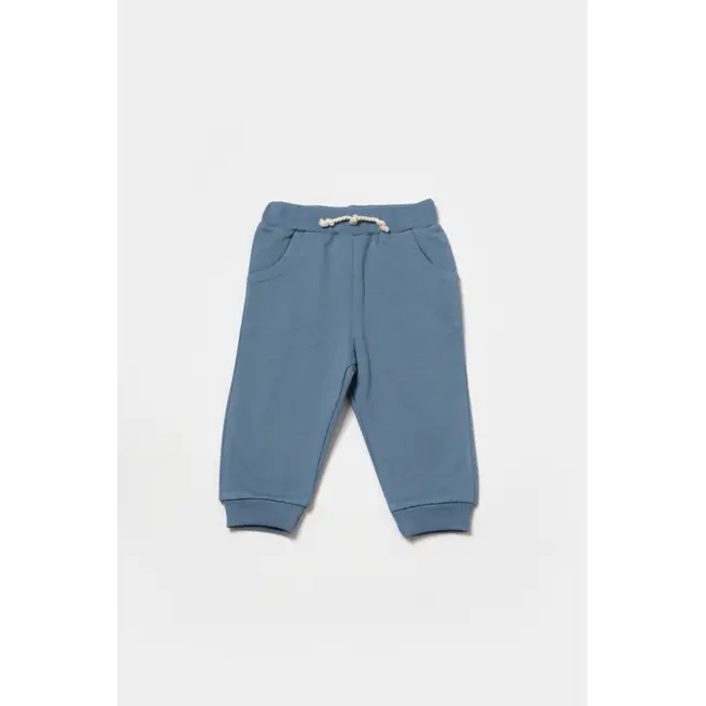 Set hanorac si pantaloni, Two thread, 100%bumbac organic - Indigo, BabyCosy (Marime: 9-12 luni) JEMBC-CSY8025-9