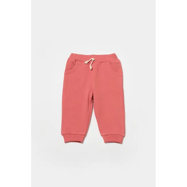 Set hanorac si pantaloni, Two thread, 100%bumbac organic - Rose, BabyCosy (Marime: 12-18 Luni) JEMBC-CSY8026-12