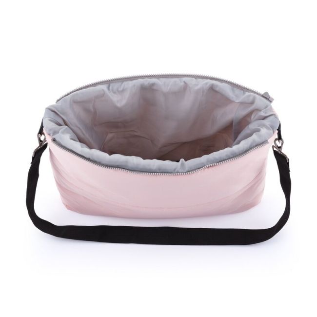 Feedo - Sac de iarna, Multifunctional, Poate fi utilizat ca geanta prin desfacerea fermoarului, Atasabil la carucior, Lana, 110 cm, 0-3 ani, Roz BYN201201