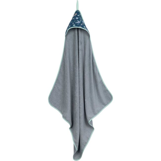 Prosop de baie cu gluga 100x100 cm Infantilo IF19055 BBJIF19055_Padure Navy/Gri
