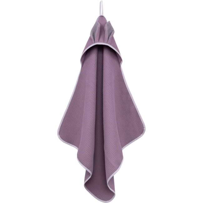 Prosop de baie cu gluga Waffle Bunny 80x80 cm Infantilo IF2511 BBJIF2511_Mov