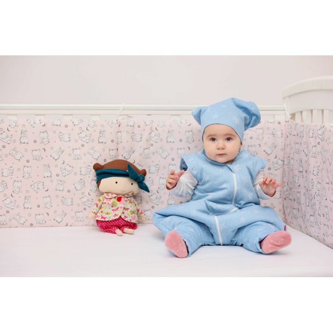 Sac de dormit cu picioruse, Stars in your eyes - Blue, 130 cm, 1.5 tog KDEJPIC13015STEYEB
