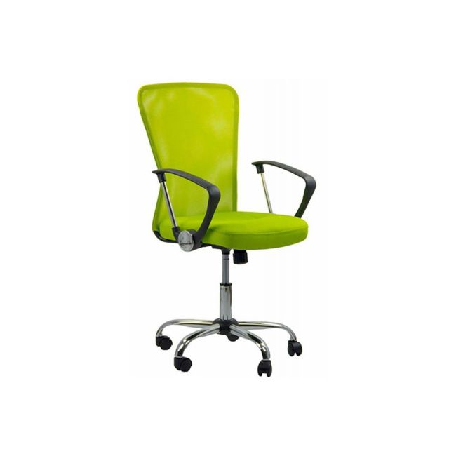 Scaun birou mesh off 622, mecanism de balans, cadru cromat, rotativ, 110 kg, verde drm10245
