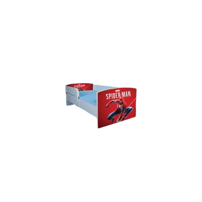 Pat Spider Man 2 Baieti 2-12 Ani Cu Saltea SafeNest 160x80 Cm, Varianta Fara Sertar Ptv1742