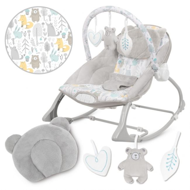 Balansoar multifunctional cu sunete si jucarii kidwell pino - forest edeedilebupin01a3