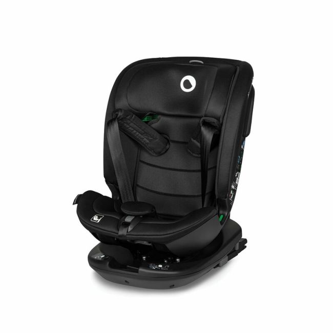 Lionelo - Scaun auto Bastiaan RWF i-Size, Pozitie de somn, Protectie laterala, Rotire 360 grade, 0-36 Kg, Cu Isofix si Centura Top Tether, Conform cu standardul european de securitate ECE R129, Negru BYNLO-BASTIAAN_RWF_ISIZE_BLACK_CARBON